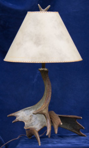 moose antler lamp image